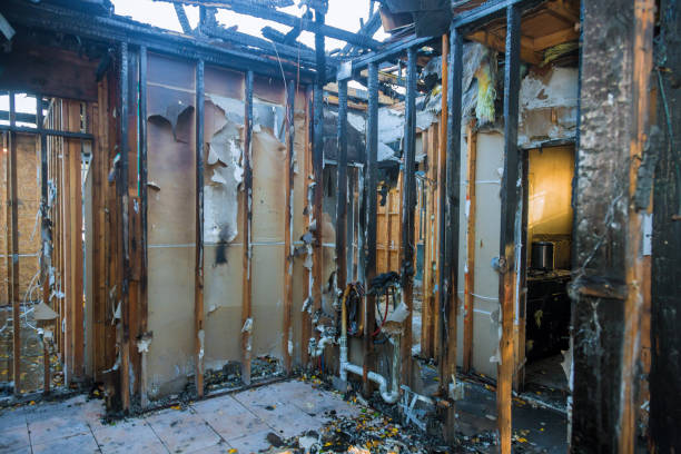 Professional Fire Damage Restoration technician working in Sullivan, IN